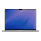 Apple MacBook Pro 16" (2021), M1 Max, RAM 32 Go, SSD 512 Go, argent, QWERTY reconditionné